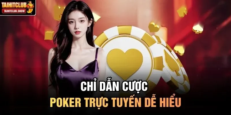 Chỉ dẫn cược Poker trực tuyến dễ hiểu